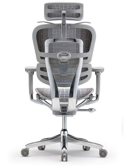 Крісло ERGOHUMAN SE (EHSE-AG-HAM-5D-E-D+LM-CH) ергономічне, сіре