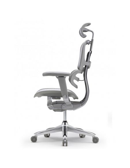 Крісло ERGOHUMAN SE (EHSE-AG-HAM-5D-E-D+LM-CH) ергономічне, сіре