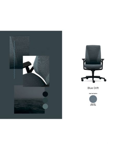 Крісло SENATOR I-WORKCHAIR 2.0 BLUE DRIFT, ергономічне