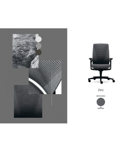 Крісло SENATOR I-WORKCHAIR 2.0 ZINC, ергономічне