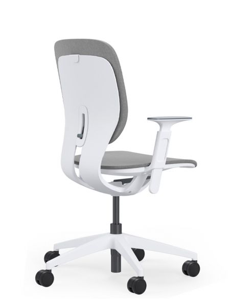 Крісло KLOBER LIM PADDED, P990, світло-сірий пластик