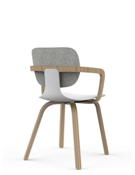 Стілець KLOBER COMEET WOOD COM 66, для відвідувачів