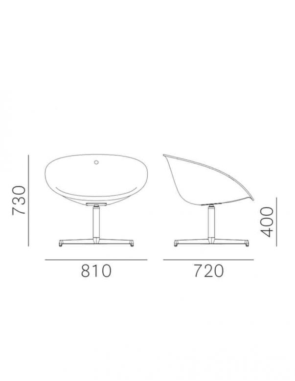 Стілець PEDRALI GLISS 360/3 Стілець PEDRALI GLISS 360/3