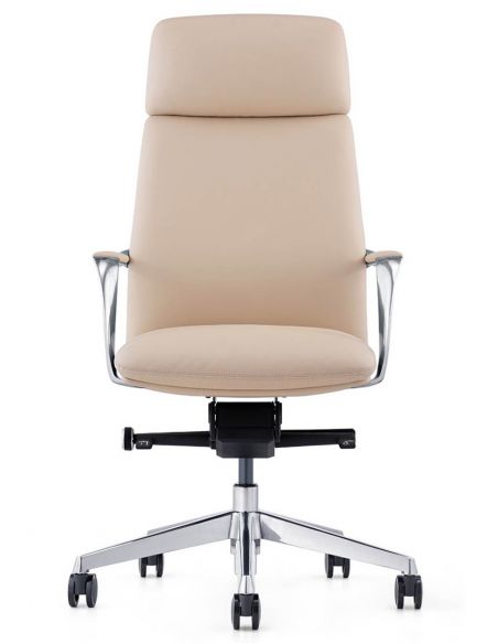 Крісло А2216 для керівника, шкіряне, бежеве