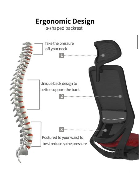 Крісло SWIFT GHB BLACK, офісне, ергономічне