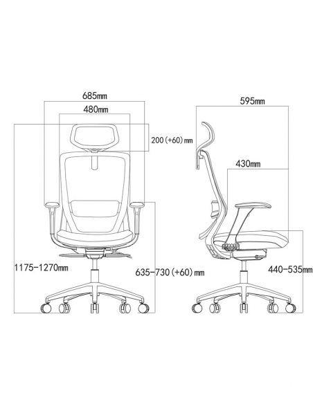 Крісло SWIFT GHB BLACK, офісне, ергономічне
