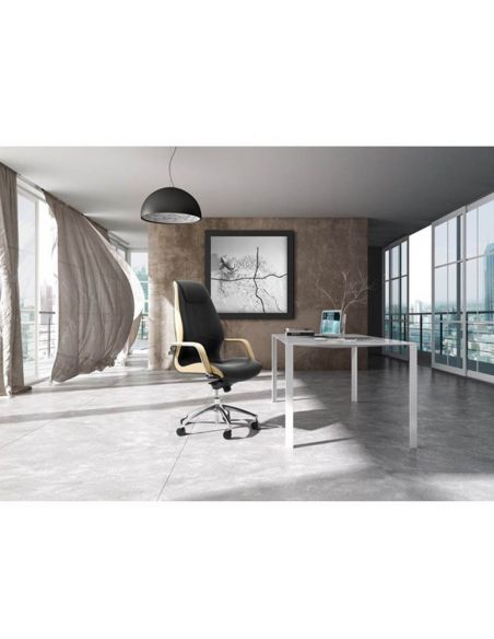 Крісло LEYFORM WAVE для керівника, шкіряне