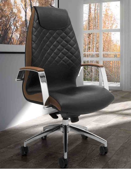 Крісло LEYFORM WAVE для керівника, шкіряне