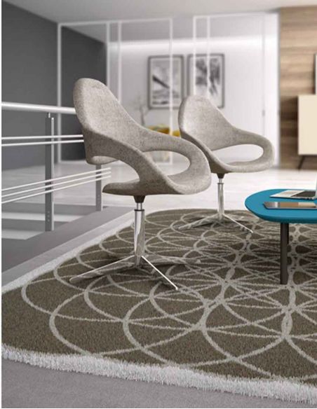 Крісло LEYFORM SAMBA PLUS 51512 для відвідувача, тканинне, із високою спинкою