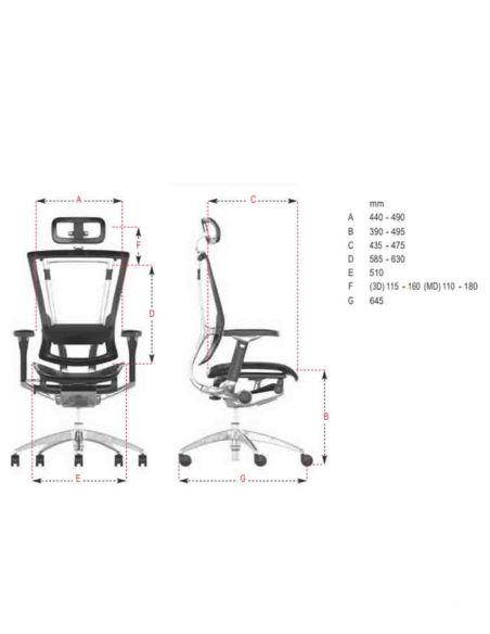 Крісло комп'ютерне NEFIL LUXURY MESH ергономічне