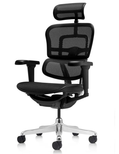 Крісло ERGOHUMAN ULTRA (EHU-AB-HAM-4D, сітка T-168-B1 BLACK), ергономічне