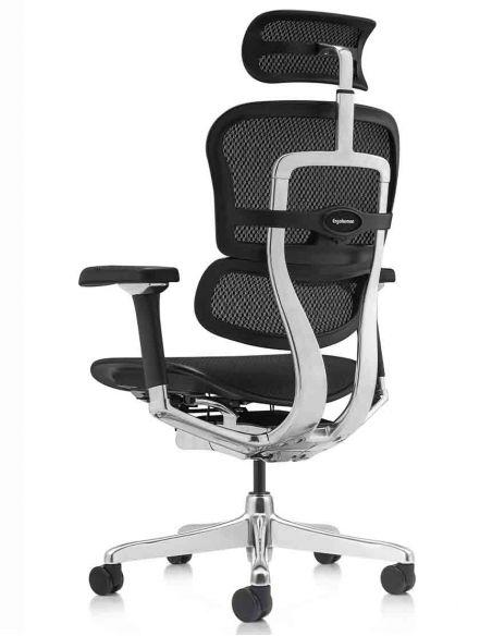 Крісло ергономічне ERGOHUMAN LUXURY 2 (EHL2-AB-HAM-5D-L, СІТКА Т-168-B1 BLACK)