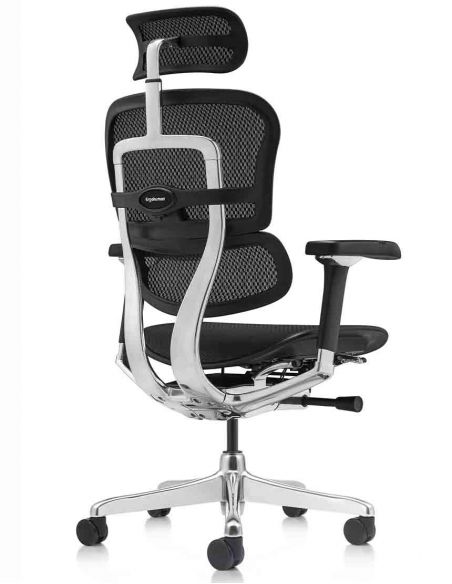 Крісло ергономічне ERGOHUMAN LUXURY 2 (EHL2-AB-HAM-5D-D, СІТКА Т-168-B1 BLACK)