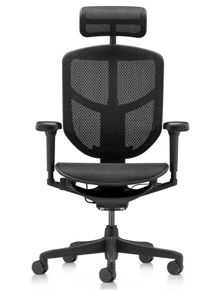 Крісло ENJOY ULTRA (EJU-B-HAM-4D, сітка T-168-B1 BLACK), ергономічне