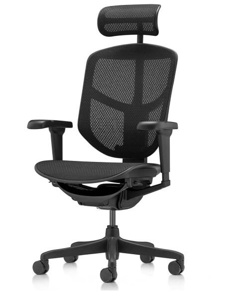 Крісло ENJOY ULTRA (EJU-B-HAM-4D, сітка T-168-B1 BLACK), ергономічне