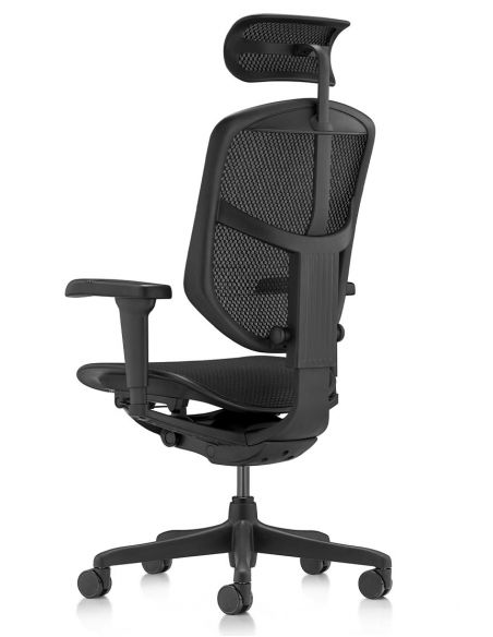 Крісло ENJOY ULTRA (EJU-B-HAM-4D, сітка T-168-B1 BLACK), ергономічне
