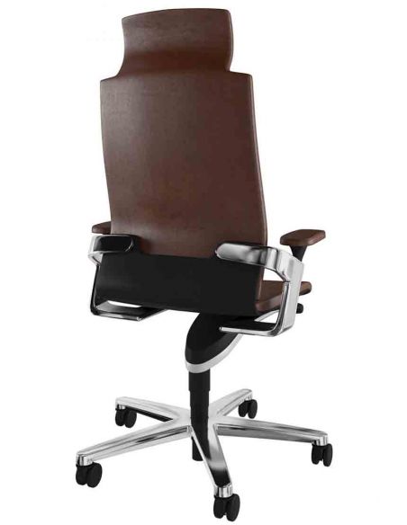Крісло керівника WILKHAHN ON 175/71 шкіряне, коричневе