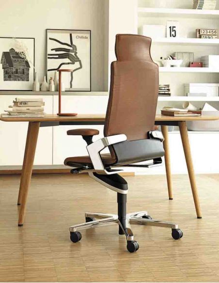 Крісло керівника WILKHAHN ON 175/71 шкіряне, коричневе