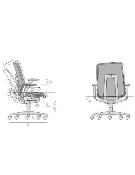 Крісло керівника WILKHAHN AT 187/9 BLACK, тканинне