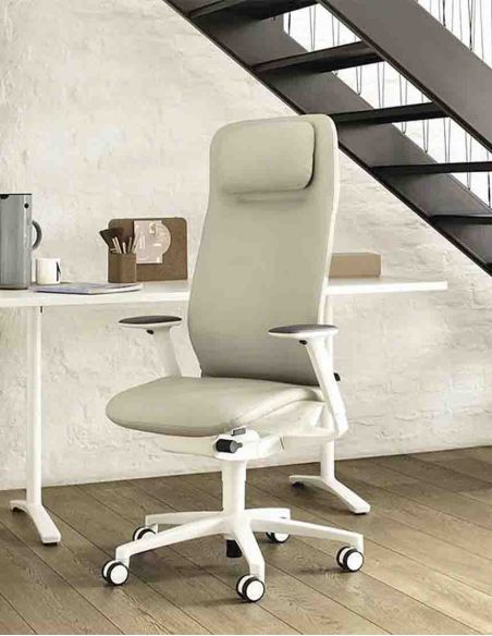 Крісло керівника WILKHAHN AT 187/9 WHITE, тканинне