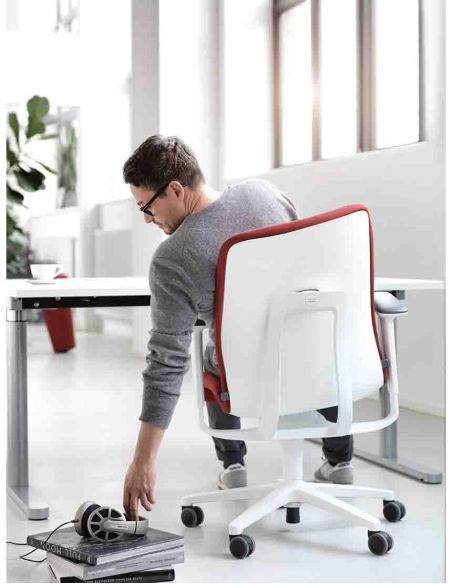 Крісло керівника WILKHAHN AT 187/9 WHITE, тканинне